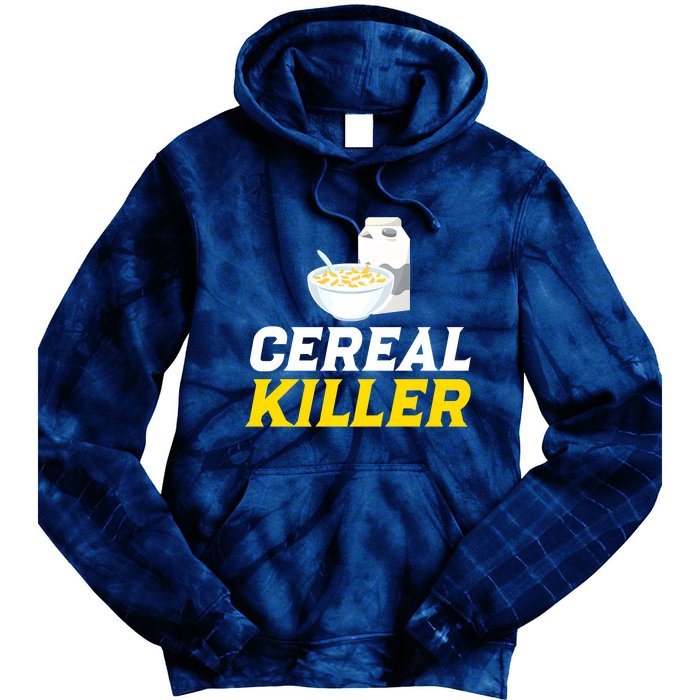 Cereal Killer Breakfast Lover Funny Tie Dye Hoodie