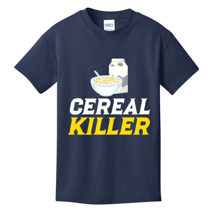 Cereal Killer Breakfast Lover Funny Kids T-Shirt