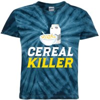 Cereal Killer Breakfast Lover Funny Kids Tie-Dye T-Shirt