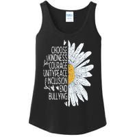 Choose Kindness Courage Sunflower Orange Anti Bullying Ladies Essential Tank