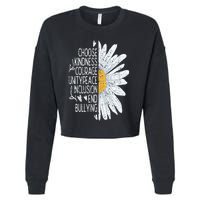 Choose Kindness Courage Sunflower Orange Anti Bullying Cropped Pullover Crew