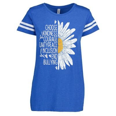 Choose Kindness Courage Sunflower Orange Anti Bullying Enza Ladies Jersey Football T-Shirt