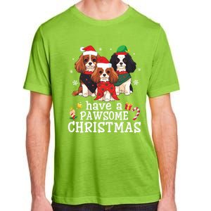 Cavalier King Charles Spaniel Dogs Have A Pawsome Christmas Gift Adult ChromaSoft Performance T-Shirt