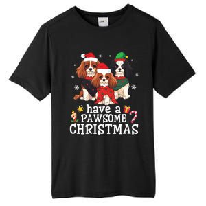 Cavalier King Charles Spaniel Dogs Have A Pawsome Christmas Gift Tall Fusion ChromaSoft Performance T-Shirt