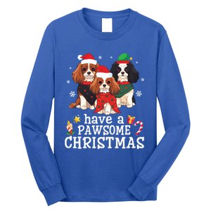 Cavalier King Charles Spaniel Dogs Have A Pawsome Christmas Gift Long Sleeve Shirt