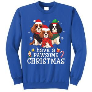 Cavalier King Charles Spaniel Dogs Have A Pawsome Christmas Gift Sweatshirt