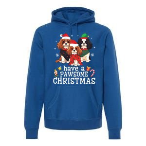 Cavalier King Charles Spaniel Dogs Have A Pawsome Christmas Gift Premium Hoodie