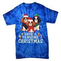 Cavalier King Charles Spaniel Dogs Have A Pawsome Christmas Gift Tie-Dye T-Shirt