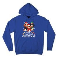 Cavalier King Charles Spaniel Dogs Have A Pawsome Christmas Gift Tall Hoodie