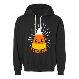 Cute Kawaii Candy Corn I Like Me Thanksgiving & Christmas Garment-Dyed Fleece Hoodie