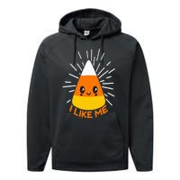 Cute Kawaii Candy Corn I Like Me Thanksgiving & Christmas Performance Fleece Hoodie