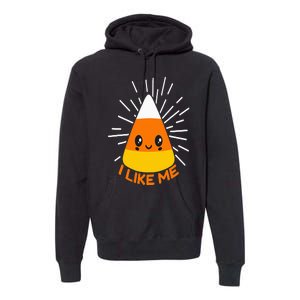 Cute Kawaii Candy Corn I Like Me Thanksgiving & Christmas Premium Hoodie