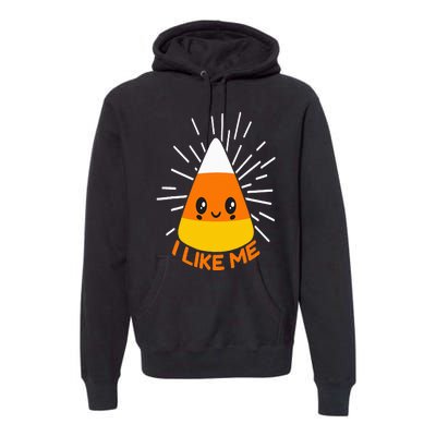 Cute Kawaii Candy Corn I Like Me Thanksgiving & Christmas Premium Hoodie