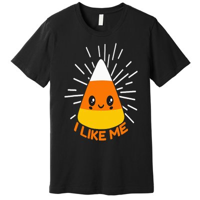 Cute Kawaii Candy Corn I Like Me Thanksgiving & Christmas Premium T-Shirt