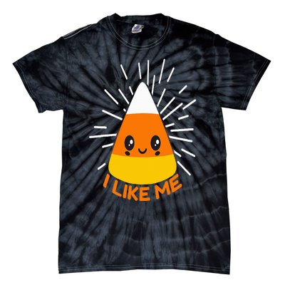 Cute Kawaii Candy Corn I Like Me Thanksgiving & Christmas Tie-Dye T-Shirt