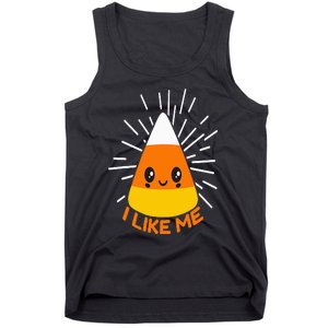 Cute Kawaii Candy Corn I Like Me Thanksgiving & Christmas Tank Top