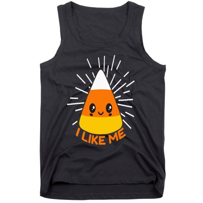 Cute Kawaii Candy Corn I Like Me Thanksgiving & Christmas Tank Top