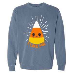 Cute Kawaii Candy Corn I Like Me Thanksgiving & Christmas Garment-Dyed Sweatshirt