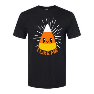 Cute Kawaii Candy Corn I Like Me Thanksgiving & Christmas Softstyle CVC T-Shirt