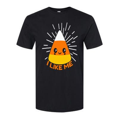 Cute Kawaii Candy Corn I Like Me Thanksgiving & Christmas Softstyle CVC T-Shirt