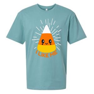 Cute Kawaii Candy Corn I Like Me Thanksgiving & Christmas Sueded Cloud Jersey T-Shirt