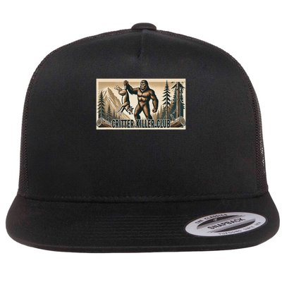 Critter Killer Club Coyote Hunting Varmint Patrol Redneck Flat Bill Trucker Hat
