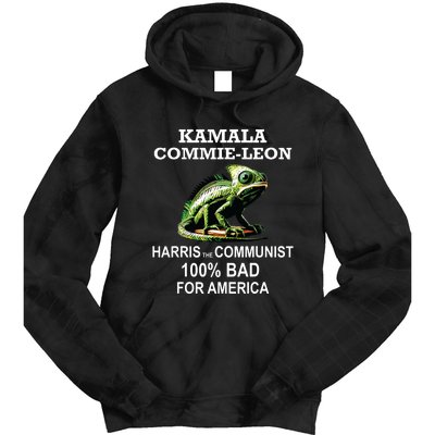 Comrade Kamala Commie Leon Commieleon Communist Harris Tie Dye Hoodie