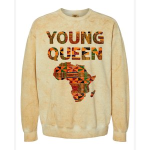 Cool Kente Cloth Art African Print African Queen Colorblast Crewneck Sweatshirt