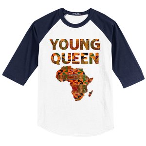 Cool Kente Cloth Art African Print African Queen Baseball Sleeve Shirt