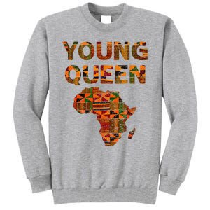 Cool Kente Cloth Art African Print African Queen Tall Sweatshirt