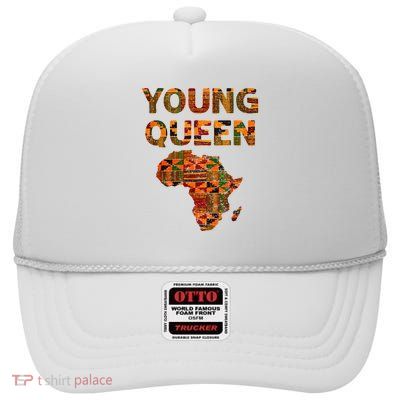 Cool Kente Cloth Art African Print African Queen High Crown Mesh Back Trucker Hat