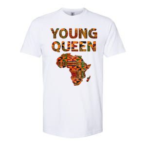 Cool Kente Cloth Art African Print African Queen Softstyle CVC T-Shirt