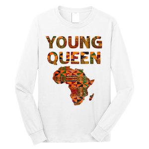 Cool Kente Cloth Art African Print African Queen Long Sleeve Shirt