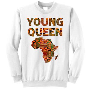 Cool Kente Cloth Art African Print African Queen Sweatshirt