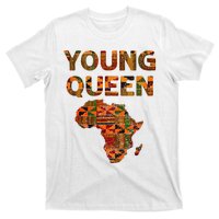 Cool Kente Cloth Art African Print African Queen T-Shirt