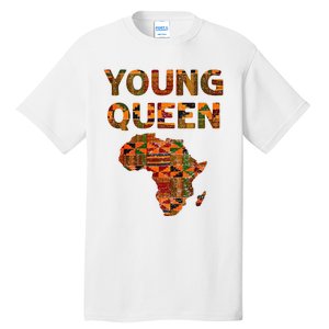 Cool Kente Cloth Art African Print African Queen Tall T-Shirt