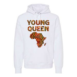 Cool Kente Cloth Art African Print African Queen Premium Hoodie