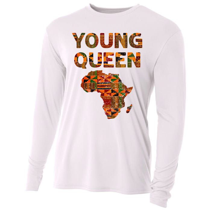 Cool Kente Cloth Art African Print African Queen Cooling Performance Long Sleeve Crew