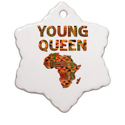 Cool Kente Cloth Art African Print African Queen Ceramic Star Ornament