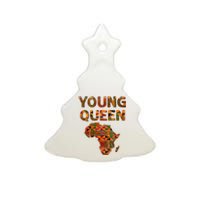 Cool Kente Cloth Art African Print African Queen Ceramic Tree Ornament