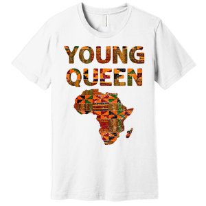 Cool Kente Cloth Art African Print African Queen Premium T-Shirt