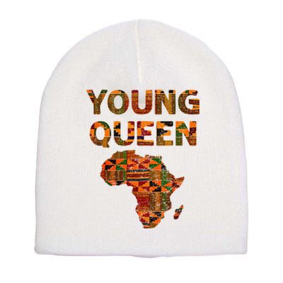 Cool Kente Cloth Art African Print African Queen Short Acrylic Beanie