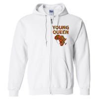 Cool Kente Cloth Art African Print African Queen Full Zip Hoodie