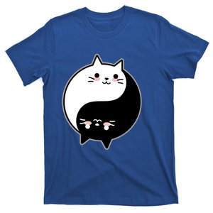 Cute Kawaii Cat Yin And Yang Yoga Cat Lover Graphic Meaningful Gift T-Shirt