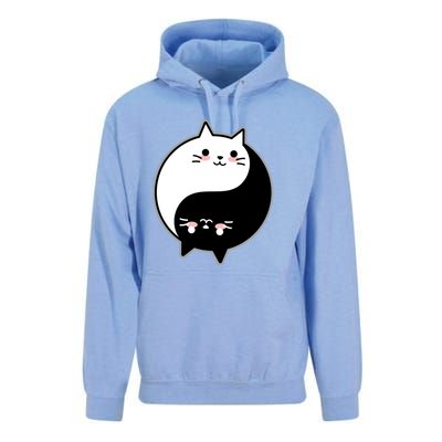 Cute Kawaii Cat Yin And Yang Yoga Cat Lover Graphic Meaningful Gift Unisex Surf Hoodie