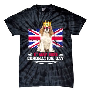 Cavalier King Charles Women & Union Jack Coronation Day Tie-Dye T-Shirt