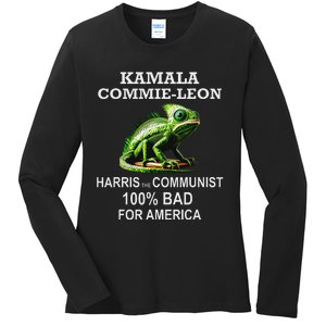 Comrade Kamala Commie Leon Commieleon Communist Harris Ladies Long Sleeve Shirt