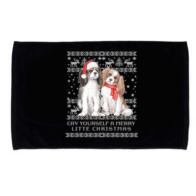 Cavalier King Charles Spaniel Dog Ugly Christmas Sweater Gift Microfiber Hand Towel