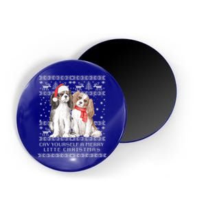 Cavalier King Charles Spaniel Dog Ugly Christmas Sweater Gift Magnet