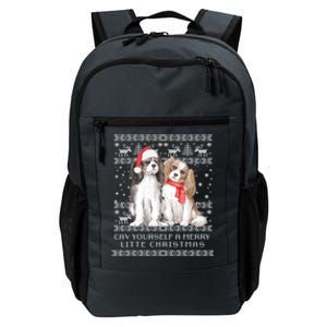 Cavalier King Charles Spaniel Dog Ugly Christmas Sweater Gift Daily Commute Backpack